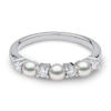 Thumbnail Image 0 of Yoko London Akoya Cultured Pearl Ring 1/5 ct tw Diamonds 18K White Gold