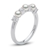 Thumbnail Image 1 of Yoko London Akoya Cultured Pearl Ring 1/5 ct tw Diamonds 18K White Gold