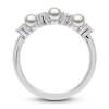 Thumbnail Image 3 of Yoko London Akoya Cultured Pearl Ring 1/5 ct tw Diamonds 18K White Gold