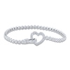 Thumbnail Image 1 of Diamond Tennis Bracelet 1-1/4 ct tw Round 14K White Gold 7"