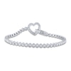 Thumbnail Image 2 of Diamond Tennis Bracelet 1-1/4 ct tw Round 14K White Gold 7"
