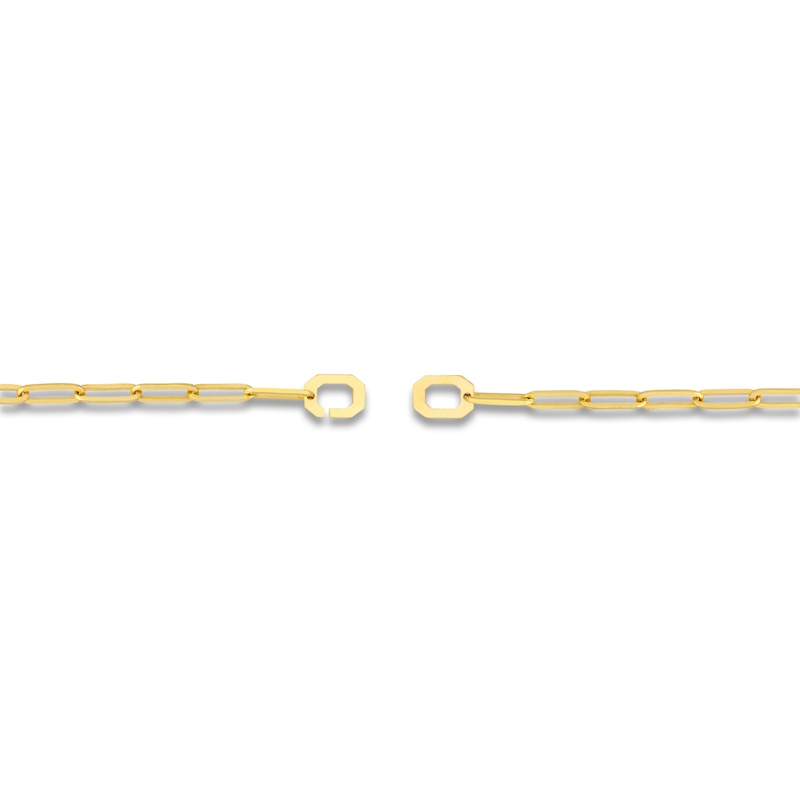 Main Image 3 of Paperclip Chain Bracelet 14K Yellow Gold 7.25" 3.8mm