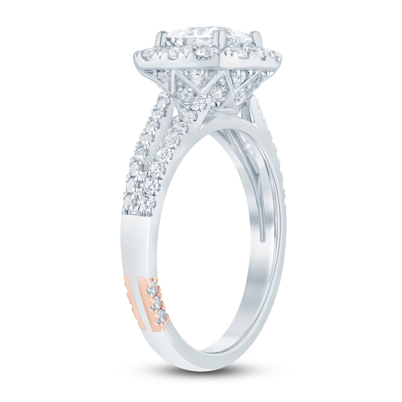 Main Image 2 of Pnina Tornai Diamond Engagement Ring 1-3/4 ct tw Princess/Round 14K White Gold