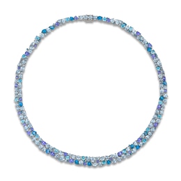 Le Vian Mare Azzurro Natural Multi-Gemstone Necklace 14K Vanilla Gold