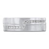 Thumbnail Image 3 of Diamond Angled Channel Wedding Band 1/5 ct tw 14K White Gold 6mm