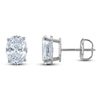 Thumbnail Image 1 of Oval-Cut Lab-Grown Diamond Solitaire Stud Earrings 4 ct tw 14K White Gold (F/SI2)
