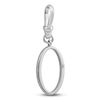 Thumbnail Image 2 of Charm'd by Lulu Frost Diamond Letter O Charm 1/10 ct tw Pavé Round 10K White Gold