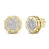 Thumbnail Image 1 of Men's Multi-Diamond Pavé Stud Earrings 1/2 ct tw 10K Yellow Gold