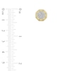 Thumbnail Image 2 of Men's Multi-Diamond Pavé Stud Earrings 1/2 ct tw 10K Yellow Gold