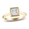 Thumbnail Image 1 of Lab-Grown Princess Diamond Solitaire Ring 1-1/2 ct tw 18K Yellow Gold (F/SI2)