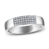Thumbnail Image 1 of Diamond Four-Row Ring 1/6 ct tw Sterling Silver