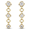 Thumbnail Image 1 of Matinee by A Link Diamond Graduated Abbracci Drop Earrings 1/2 ct tw 18K Yellow Gold
