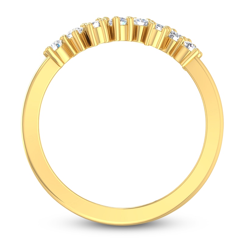 Main Image 3 of Diamond Scatter Anniversary Ring 1/4 ct tw 14K Yellow Gold