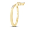 Thumbnail Image 2 of Certified Diamond Marquise & Round-Cut Contour Anniversary Ring 1/10 ct tw 14K Yellow Gold