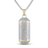 Thumbnail Image 1 of Forged by Jared Men's Necklace 18K Yellow Gold, Damascus Steel & Sterling Silver 24"