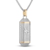 Thumbnail Image 2 of Forged by Jared Men's Necklace 18K Yellow Gold, Damascus Steel & Sterling Silver 24"