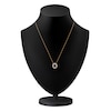 Thumbnail Image 4 of Kallati Oval-Cut Natural Blue Sapphire & Diamond Necklace 1/6 ct tw 14K Yellow Gold 18"