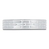 Thumbnail Image 3 of Men's Brushed Brick Pattern Wedding Band 14K White Gold 4.9mm