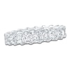 Thumbnail Image 1 of Certified Princess-Cut Diamond Eternity Band 3-3/8 - 4-1/3 ct tw 14K White Gold