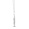 Thumbnail Image 3 of Daffodil Birth Flower Diamond Necklace 1/4 ct tw Sterling Silver 18"