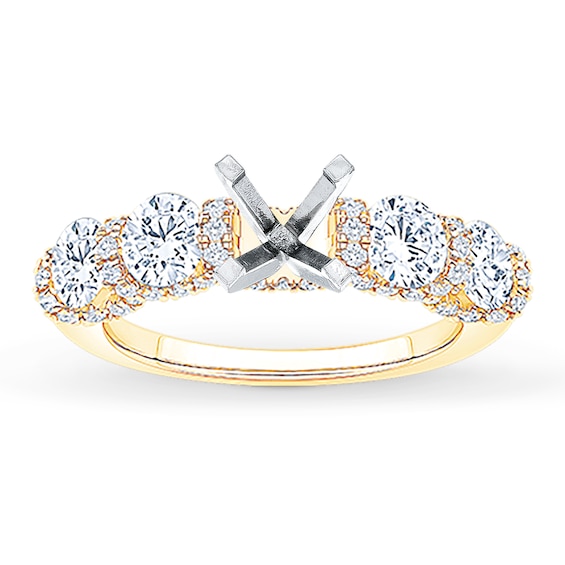 Chosen Certified Diamond Engagement Ring Setting 1-3/4 ct tw 18K Yellow Gold