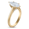 Thumbnail Image 2 of Marquise-Cut Lab-Grown Diamond Solitaire Plus Engagement Ring 2 ct tw 18K Yellow Gold (VS2/F)