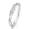 Thumbnail Image 4 of J'Lure Lab-Grown Diamond Scalloped Wedding Band 1/6 ct tw 18K White Gold