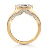 Thumbnail Image 2 of J'Lure Lab-Grown Diamond Carre Step-Cut Engagement Ring 2-3/8 ct tw 18K Yellow Gold