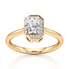 Thumbnail Image 1 of J'Lure Radiant Brilliant-Cut Lab-Grown Diamond Half-Halo Engagement Ring 1 ct tw 18K Yellow Gold