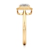 Thumbnail Image 3 of J'Lure Radiant Brilliant-Cut Lab-Grown Diamond Half-Halo Engagement Ring 1 ct tw 18K Yellow Gold