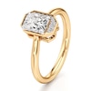 Thumbnail Image 4 of J'Lure Radiant Brilliant-Cut Lab-Grown Diamond Half-Halo Engagement Ring 1 ct tw 18K Yellow Gold