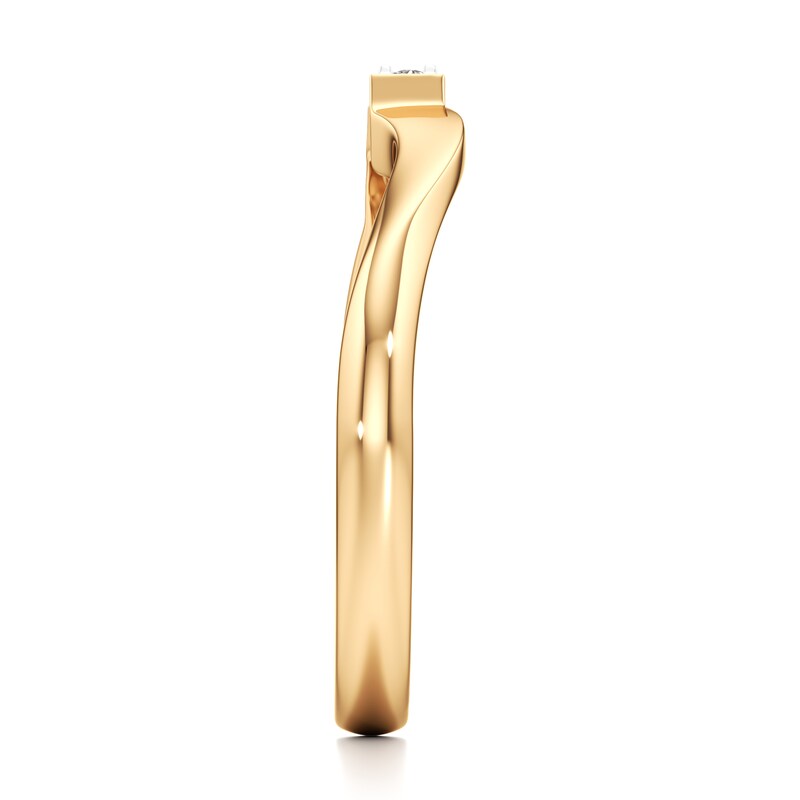 Main Image 3 of J'Lure Lab-Created Diamond Wedding Band 1/8 ct tw 18K Yellow Gold