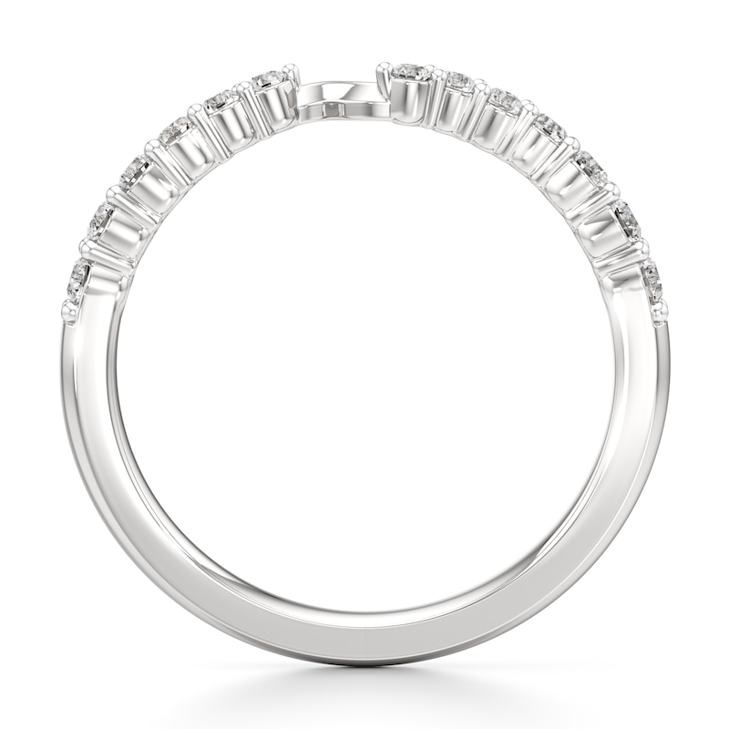 Main Image 2 of J'Lure Lab-Grown Diamond Contour Wedding Band 1/3 ct tw 18K White Gold