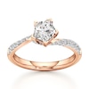 Thumbnail Image 1 of J'Lure Pentagon Brilliant-Cut Lab-Grown Diamond Bypass Engagement Ring 1-1/3 ct tw 18K Rose Gold
