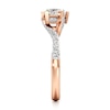 Thumbnail Image 3 of J'Lure Pentagon Brilliant-Cut Lab-Grown Diamond Bypass Engagement Ring 1-1/3 ct tw 18K Rose Gold