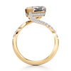 Thumbnail Image 2 of J'Lure Leaf Step-Cut Lab-Grown Diamond Bypass Engagement Ring 3-1/2 ct tw 18K Yellow Gold