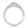 Thumbnail Image 2 of J'Lure Hexagon Step-Cut Lab-Grown Diamond Engagement Ring 1-7/8 ct tw 18K White Gold