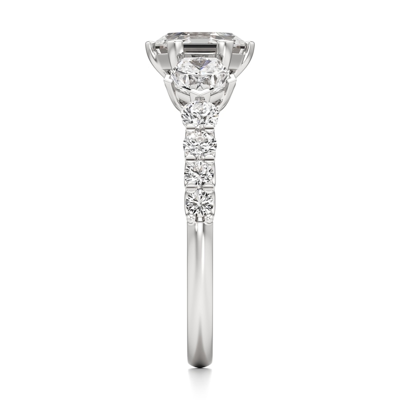 Main Image 3 of J'Lure Hexagon Step-Cut Lab-Grown Diamond Engagement Ring 1-7/8 ct tw 18K White Gold