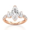 Thumbnail Image 1 of J'Lure Moval Old-Cut Lab-Grown Diamond Engagement Ring 3-1/2 ct tw 18K Rose Gold