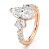 Thumbnail Image 4 of J'Lure Moval Old-Cut Lab-Grown Diamond Engagement Ring 3-1/2 ct tw 18K Rose Gold