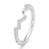 Thumbnail Image 4 of J'Lure Lab-Grown Diamond Angled Contour Wedding Band 1/5 ct tw 18K White Gold