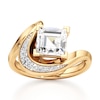 Thumbnail Image 1 of J'Lure Carre Step-Cut Lab-Grown Diamond Engagement Ring 2 ct tw 18K Yellow Gold