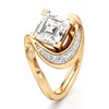 Thumbnail Image 4 of J'Lure Carre Step-Cut Lab-Grown Diamond Engagement Ring 2 ct tw 18K Yellow Gold