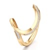 Thumbnail Image 4 of J'Lure Lab-Grown Diamond Contour Wedding Band 1/6 ct tw 18K Yellow Gold