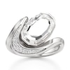 Thumbnail Image 1 of J'Lure Oval Portrait-Cut Lab-Grown Diamond Engagement Ring 3 ct tw 18K White Gold