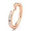 Thumbnail Image 4 of J'Lure Baguette-Cut Lab-Grown Diamond Contour Wedding Band 1/3 ct tw 18K Rose Gold