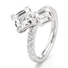 Thumbnail Image 4 of J'Lure Carre Step-Cut Two-Stone Lab-Grown Diamond Engagement Ring 3-3/8 ct tw 18K White Gold