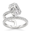 Thumbnail Image 1 of J'Lure Imperial-Emerald Step-Cut Lab-Grown Diamond Spiral Engagement Ring 2-5/8 ct tw 18K White Gold