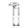 Thumbnail Image 3 of J'Lure Imperial-Emerald Step-Cut Lab-Grown Diamond Spiral Engagement Ring 2-5/8 ct tw 18K White Gold