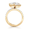 Thumbnail Image 2 of J'Lure Carre Step-Cut Lab-Grown Diamond Spiral Engagement Ring 3-3/4 ct tw 18K Yellow Gold